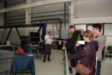 Stuart Brown giving a tour of the FloWave facility on Doors Open Day